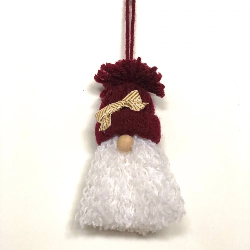 Gnome yarn ornament